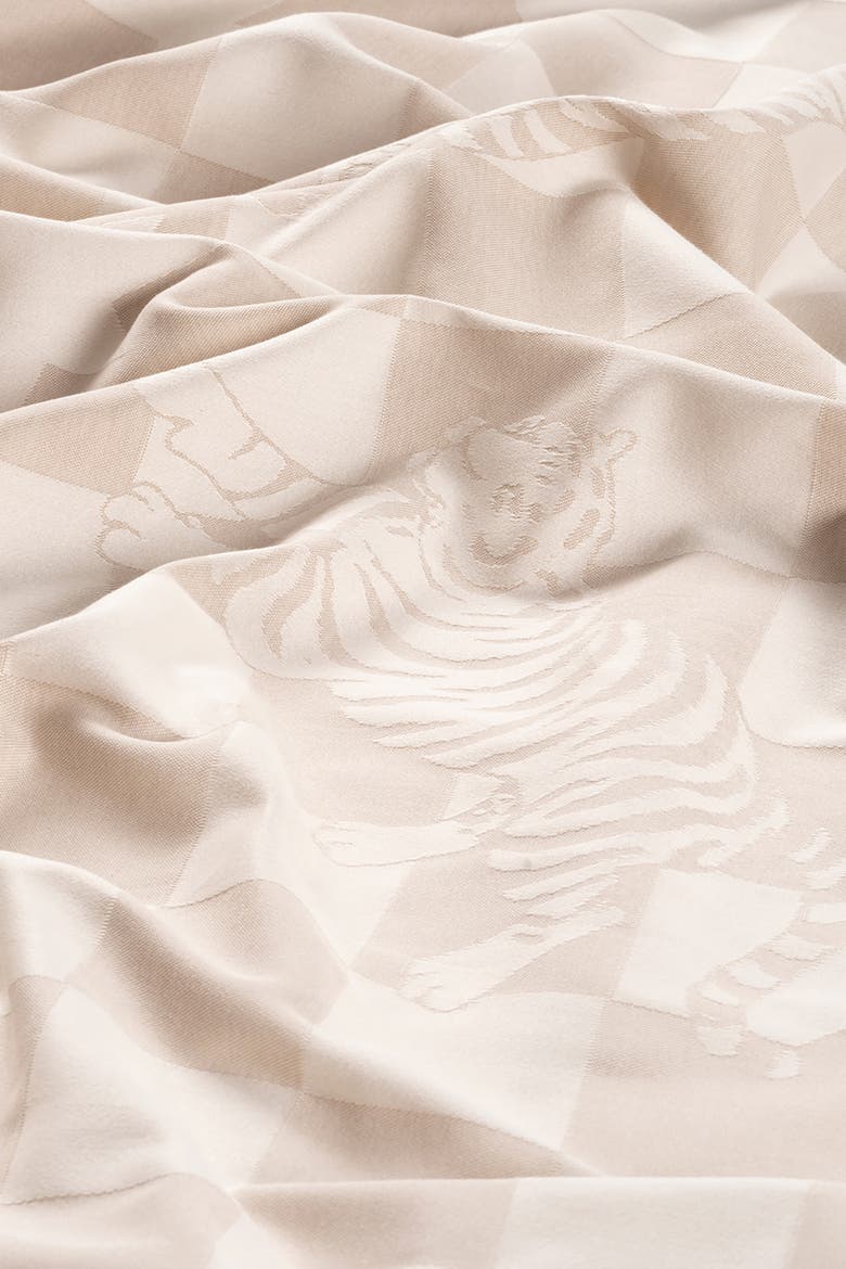 Costa Jacquard Woven Cotton King Duvet Cover Set, Alternate, color, Beige