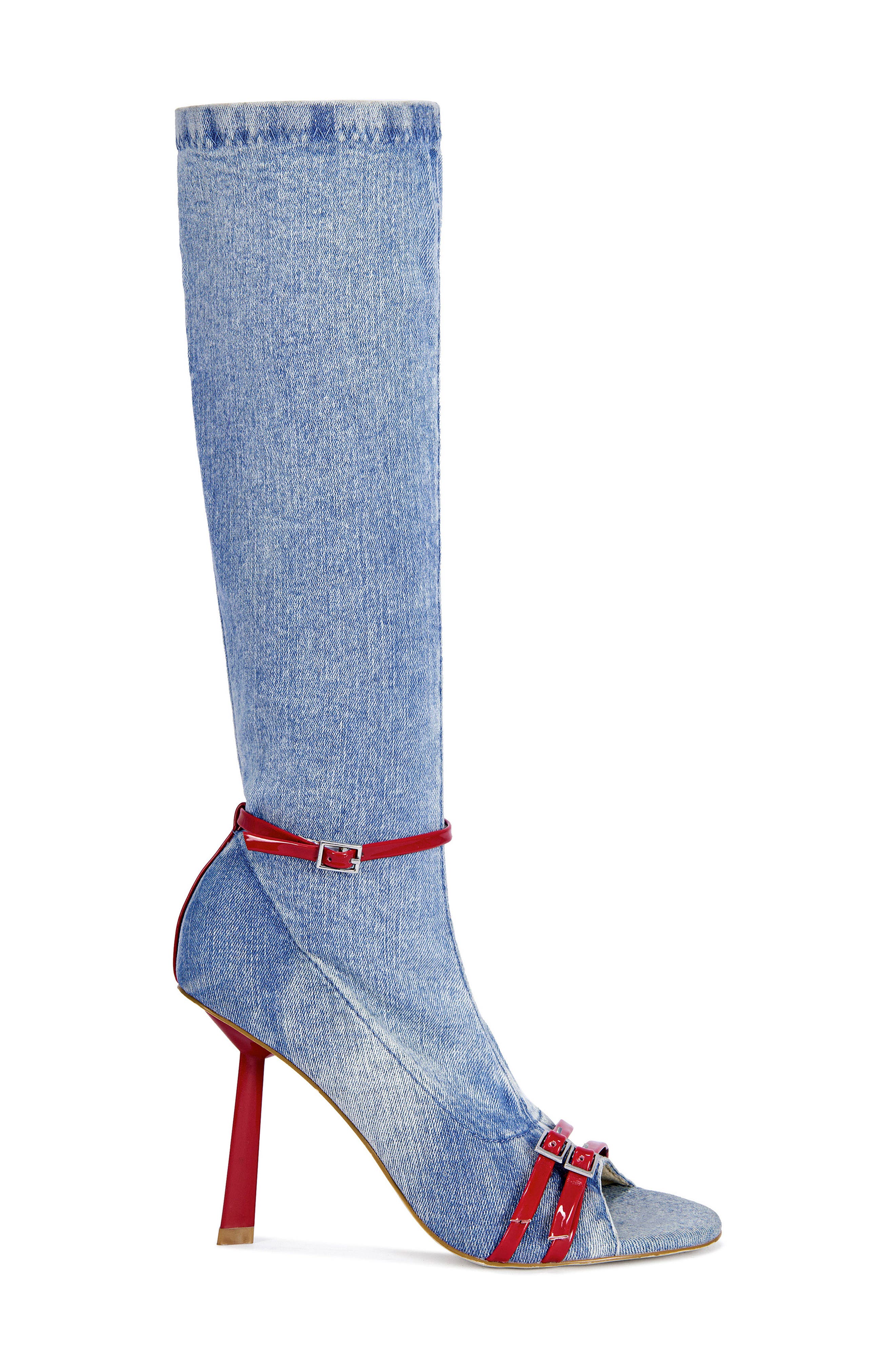 Emra Denim Knee High Boot, Alternate, color, DENIM
