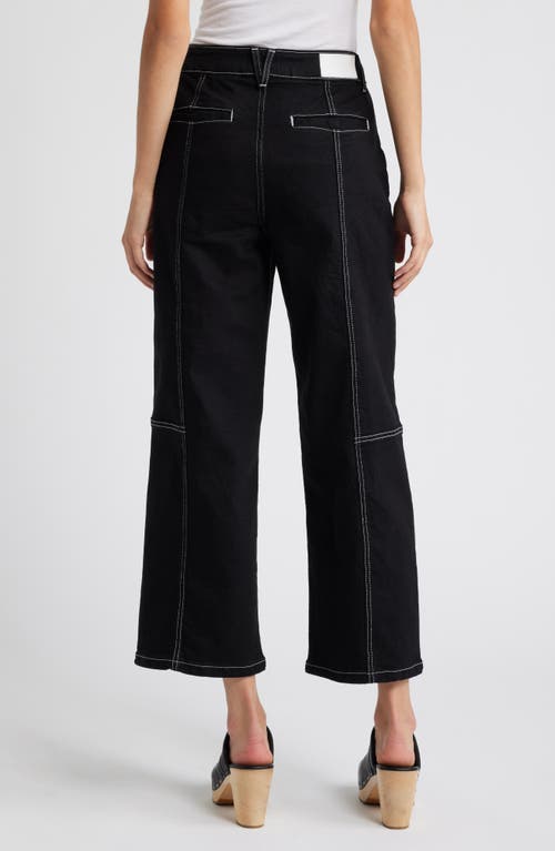 Rails Getty High Waist Crop Utility Jeans In Black