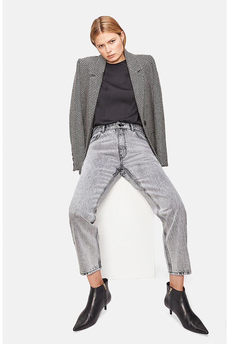 Etta Straight Leg Jeans, Alternate, color, ACID GREY