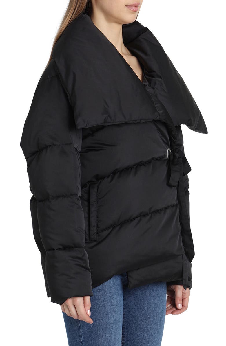 Avec Les Filles Wrap Puffer Jacket, Alternate, color, 