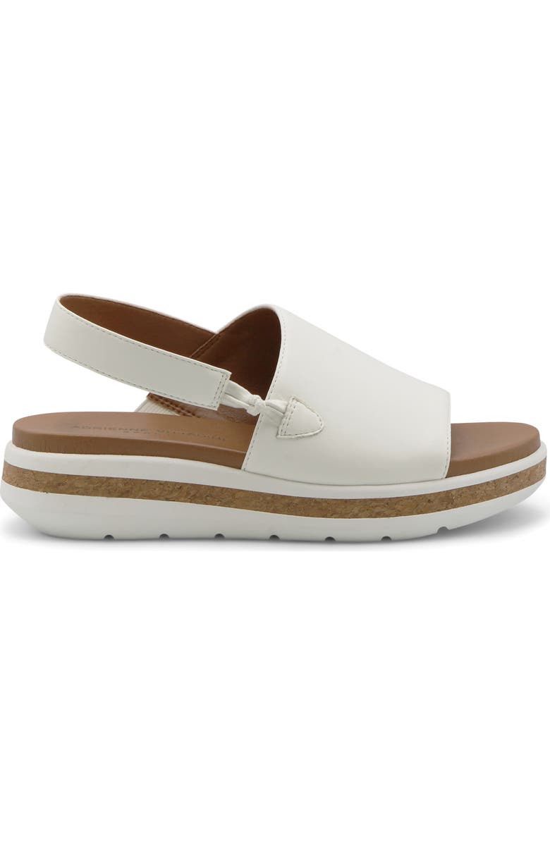 Adrienne Vittadini Primo Wedge Sandal, Alternate, color, White