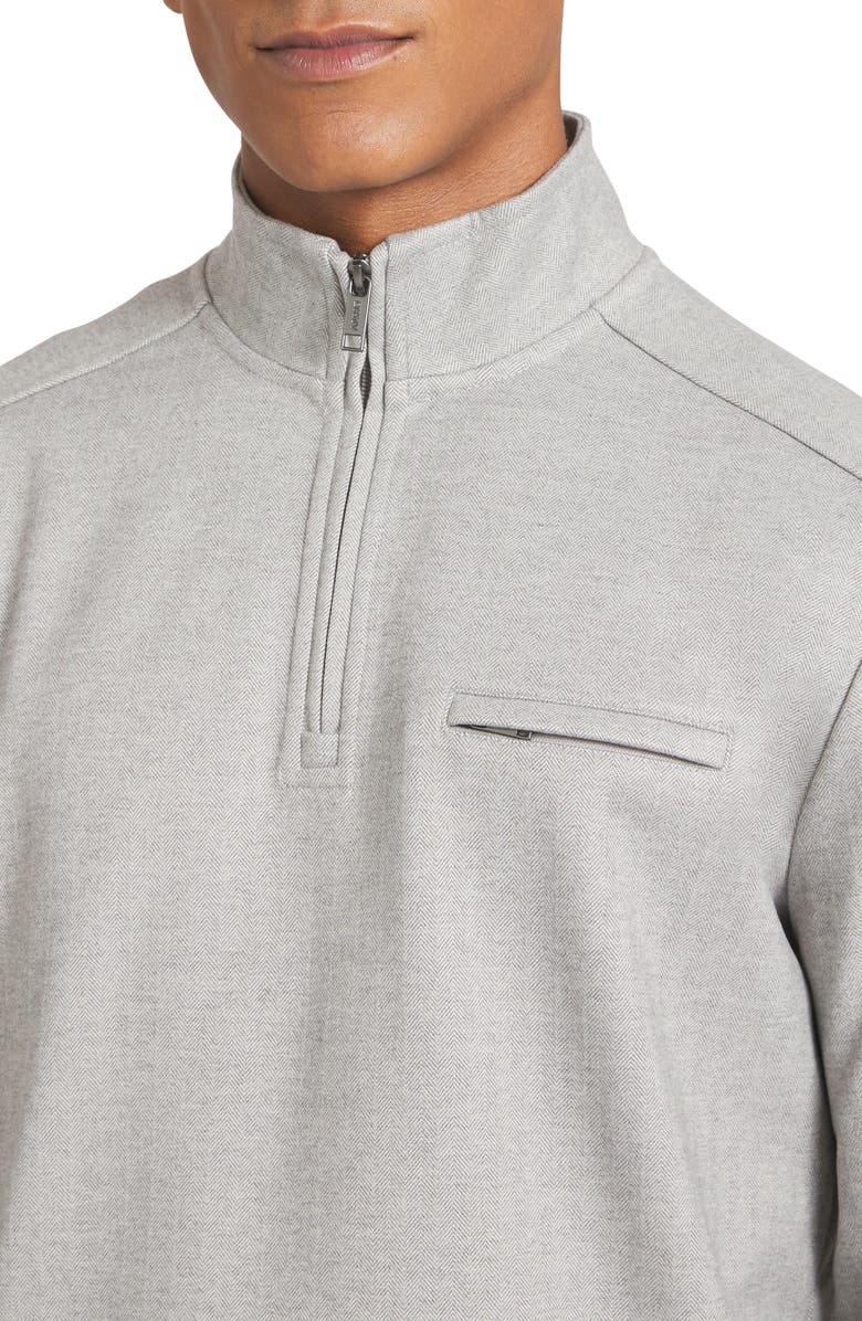 DKNY SPORTSWEAR Macon Quarter Zip Pullover, Alternate, color, Heather Gray