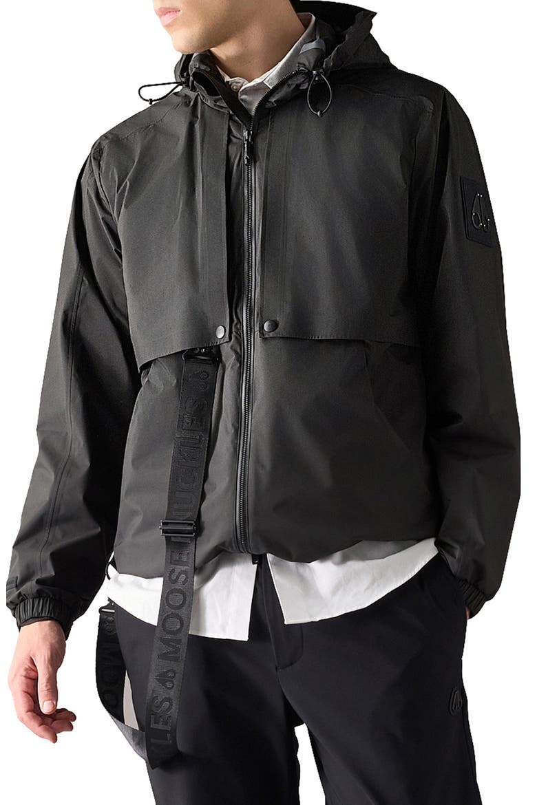 Knox Packable Rain Jacket, Main, color, BLACK