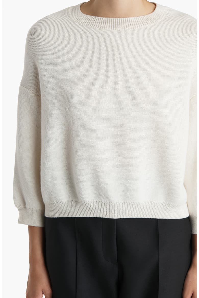 Sabina Cashmere & Mohair Sweater, Alternate, color, IVORY
