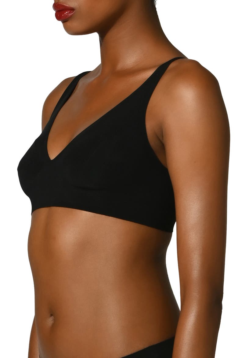 Pure 3W Underwire Bra, Alternate, color, BLACK