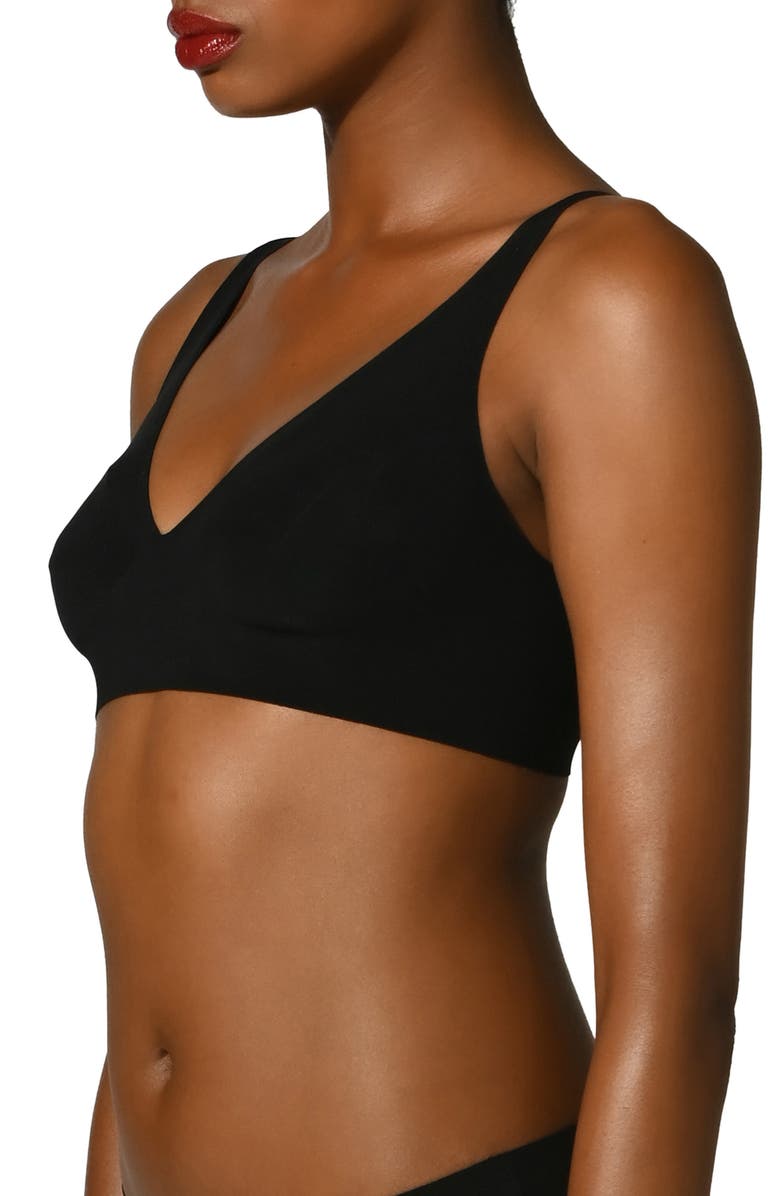 Wolford Pure 3W Underwire Bra, Alternate, color, Black