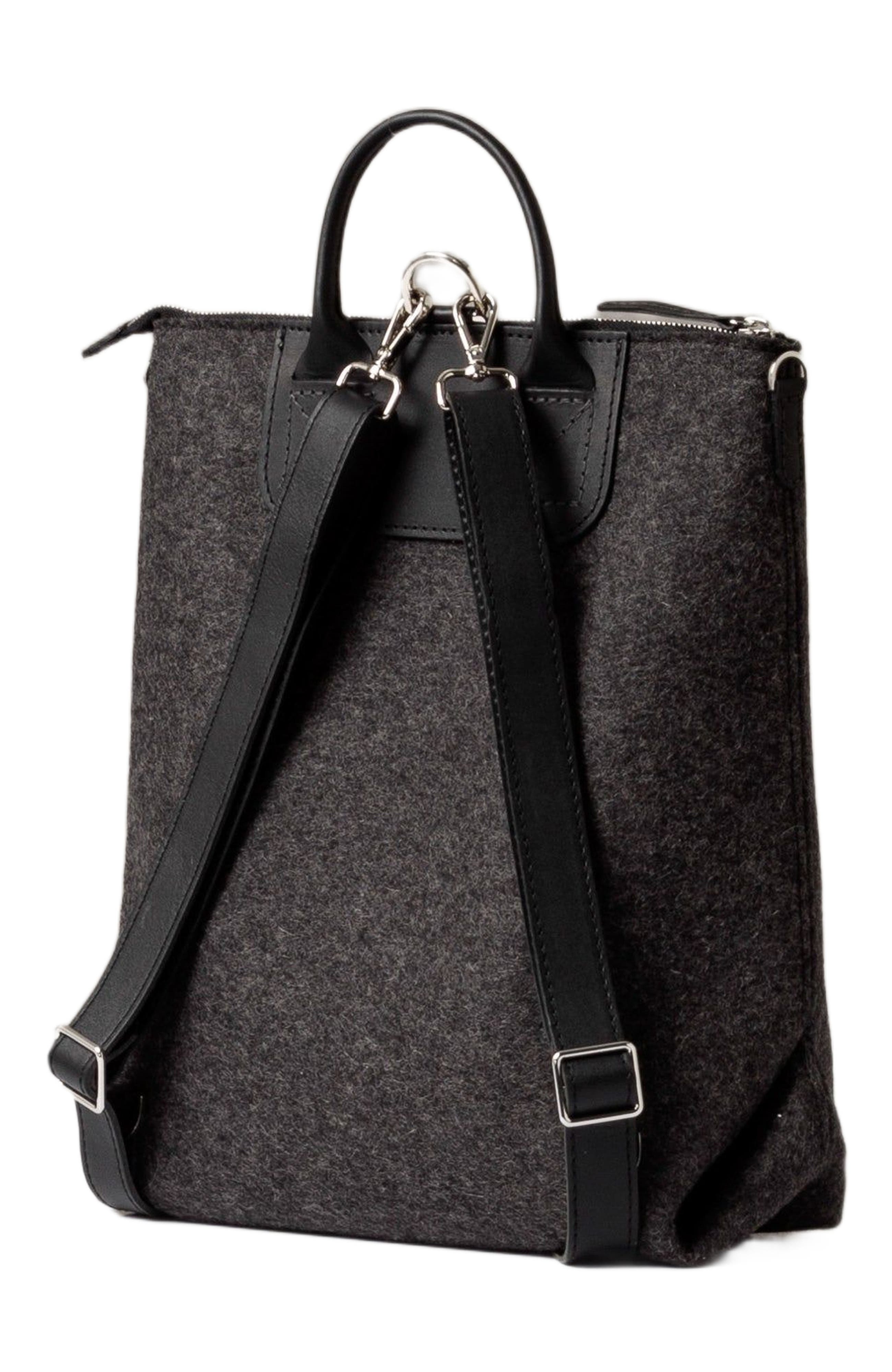 Graf Lantz Bedford Merino Wool Backpack, Alternate, color, Charcoal Black