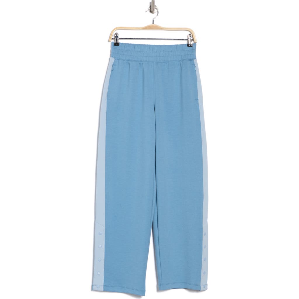90 Degree By Reflex Scuba Sanctuary Wide Leg Pants In Blue Shadow-blue Fog