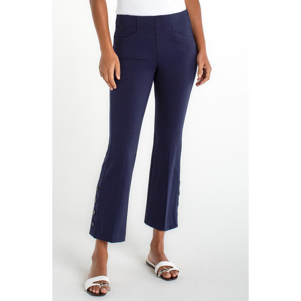 Liverpool Los Angeles Stella Pull-on Kick Flare Ponte Pants In Blue