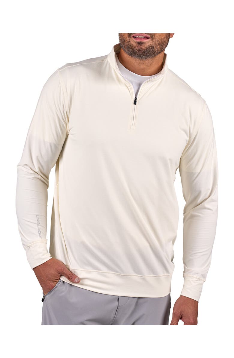 Black Clover Members Only Quarter-Zip, Main, color, Vanilla Stone
