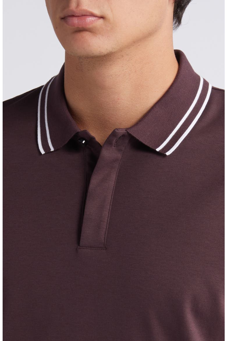 Parlay Tipped Cotton Polo, Alternate, color, OPEN RED