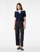 Koton Mid Rise Checked Trousers With Pocket Detail