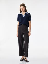Koton Mid Rise Checked Trousers With Pocket Detail