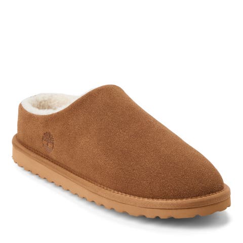 Genuine Suede Modern Clog Slippers