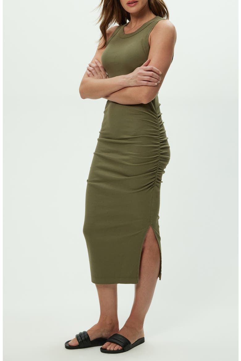 Wren Side Slit Sleeveless Body-Con Midi Dress, Alternate, color, CAPER