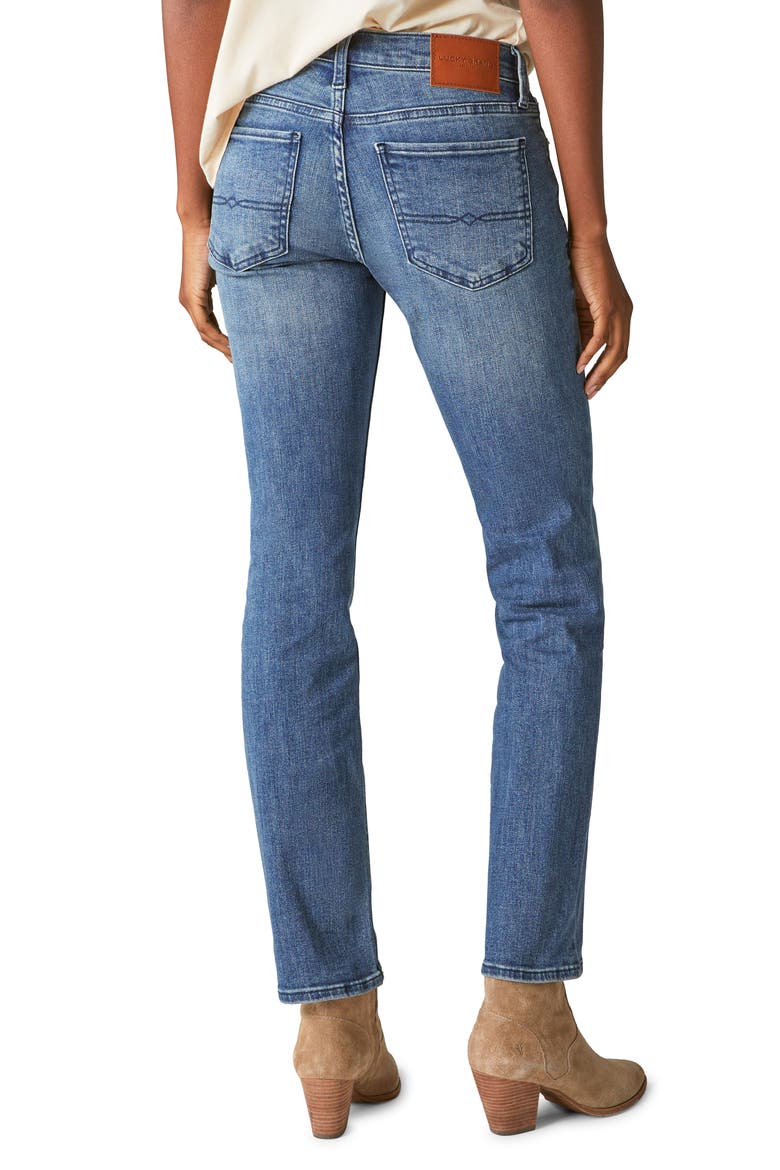 Sweet Straight Mid Rise Straight Leg Jeans, Alternate, color, GEMINI