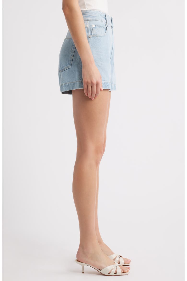 The Charm High Waist Denim Shorts, Alternate, color, NEVER