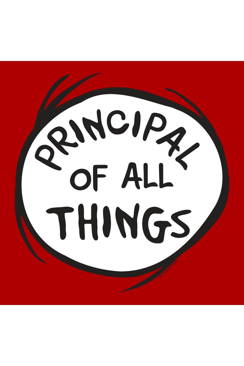 Men's Dr. Seuss Principal of All Things  Graphic T-Shirt, Alternate, color, Red