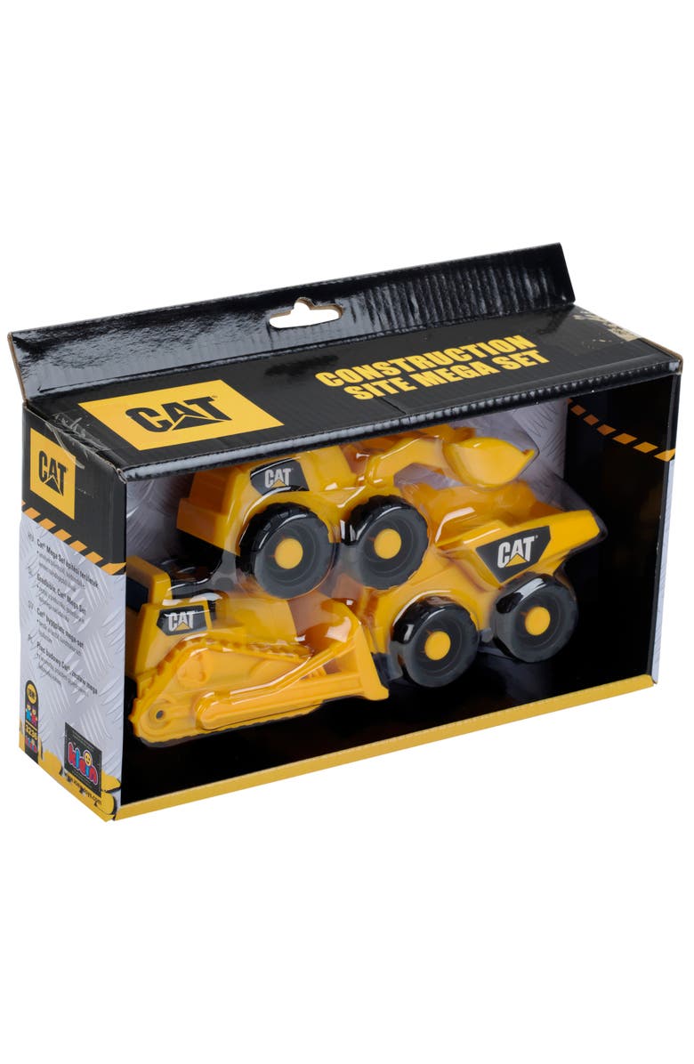 CATERPILLAR Construction Site Mega Set Klein, 3 Piece Set, Main, color, Multicolored