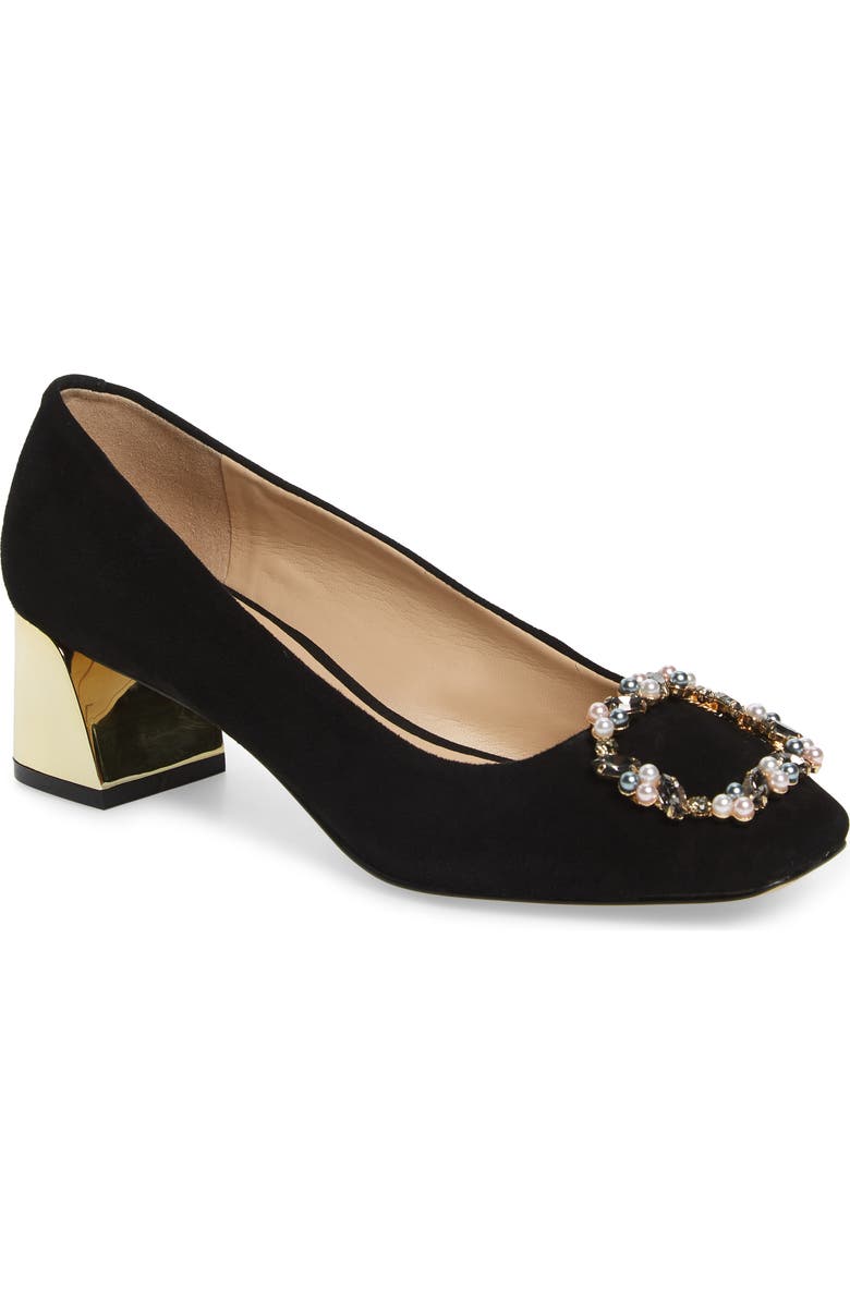 KARL LAGERFELD PARIS Hadley Embellished Pump, Main, color,