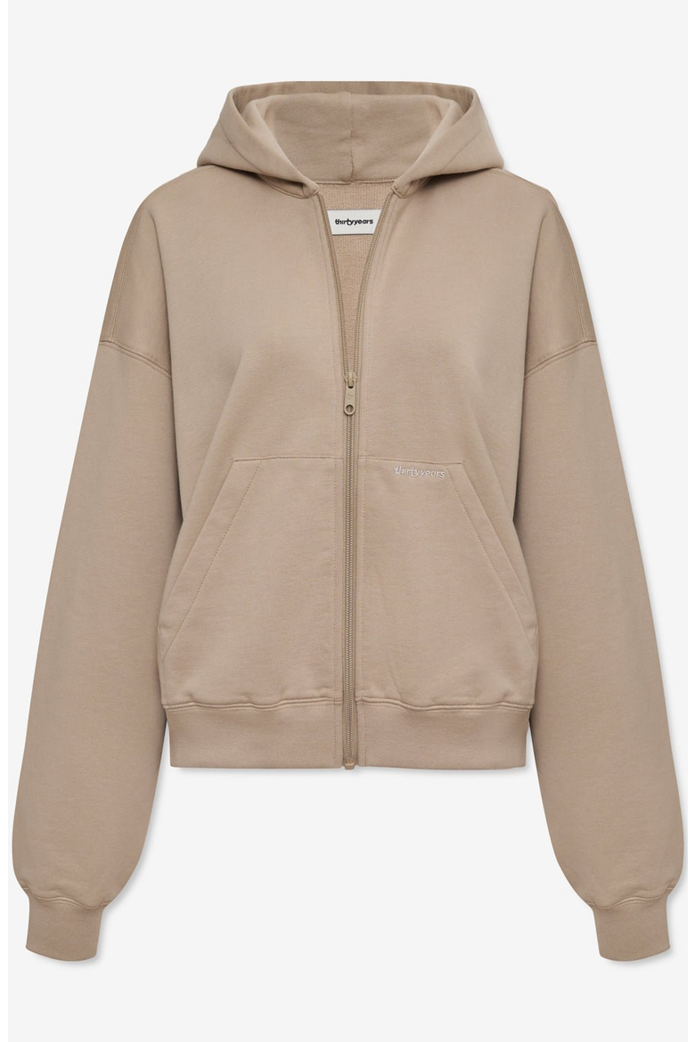 ty Full-Zip Hoodie, Main, color, Khaki