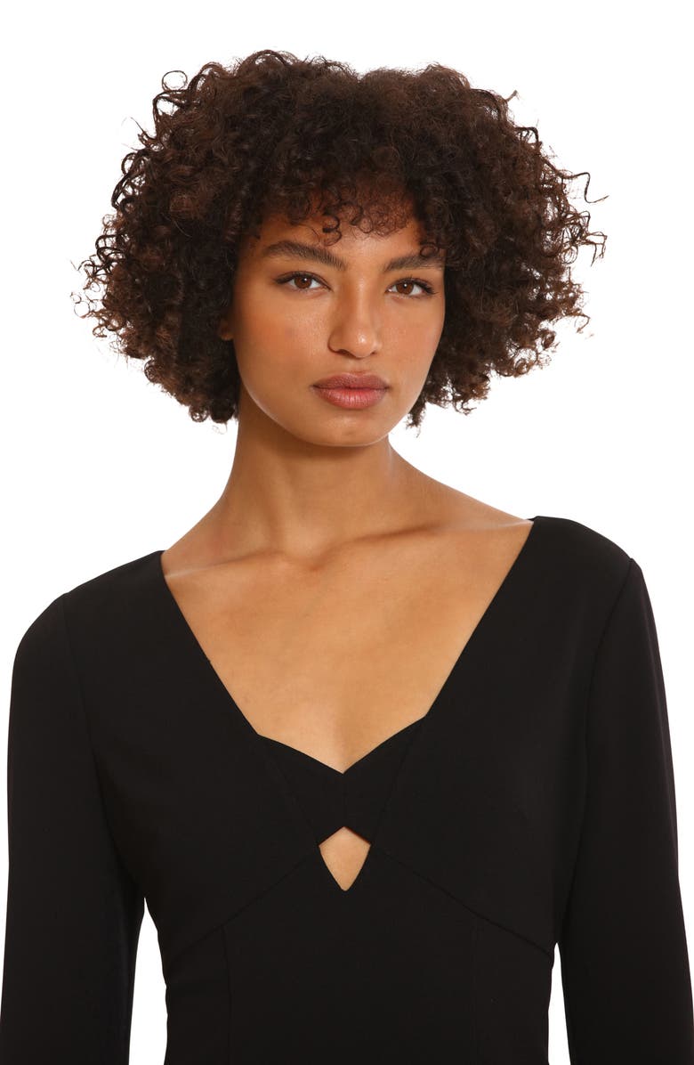 DONNA MORGAN FOR MAGGY Keyhole Long Sleeve Sheath Dress, Alternate, color, 