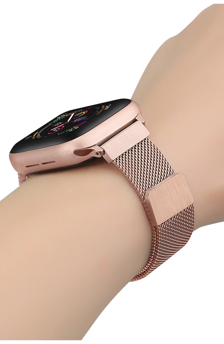The Posh Tech Skinny Stainless Steel Mesh Apple   Watch Replacement Band - 38mm/40mm, Alternate, color, 