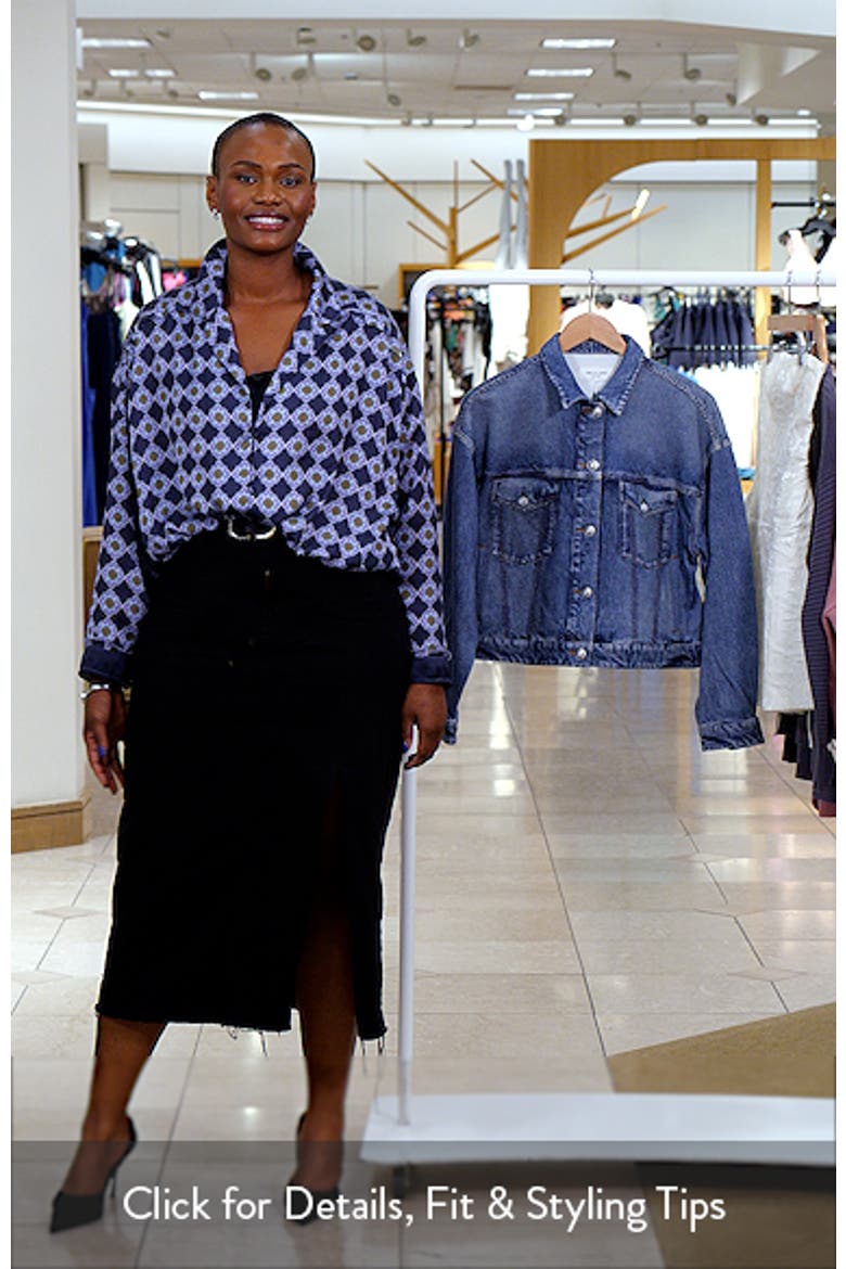 rb Miramar Trompe l'Oeil Faux Denim Terry Trucker Jacket video