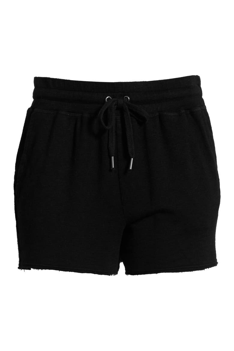 Dream Slub Shorts, Alternate, color, BLACK