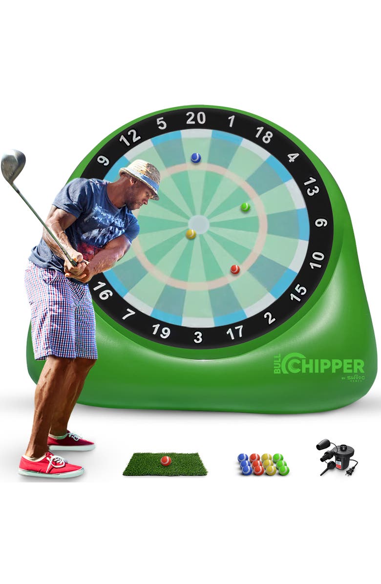 Swooc Games Bull Chipper | Giant Golf Darts, Main, color, Green
