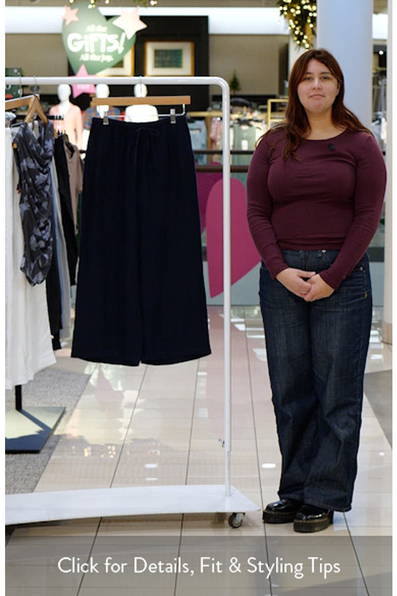 Wide Leg Crop Linen Pants video
