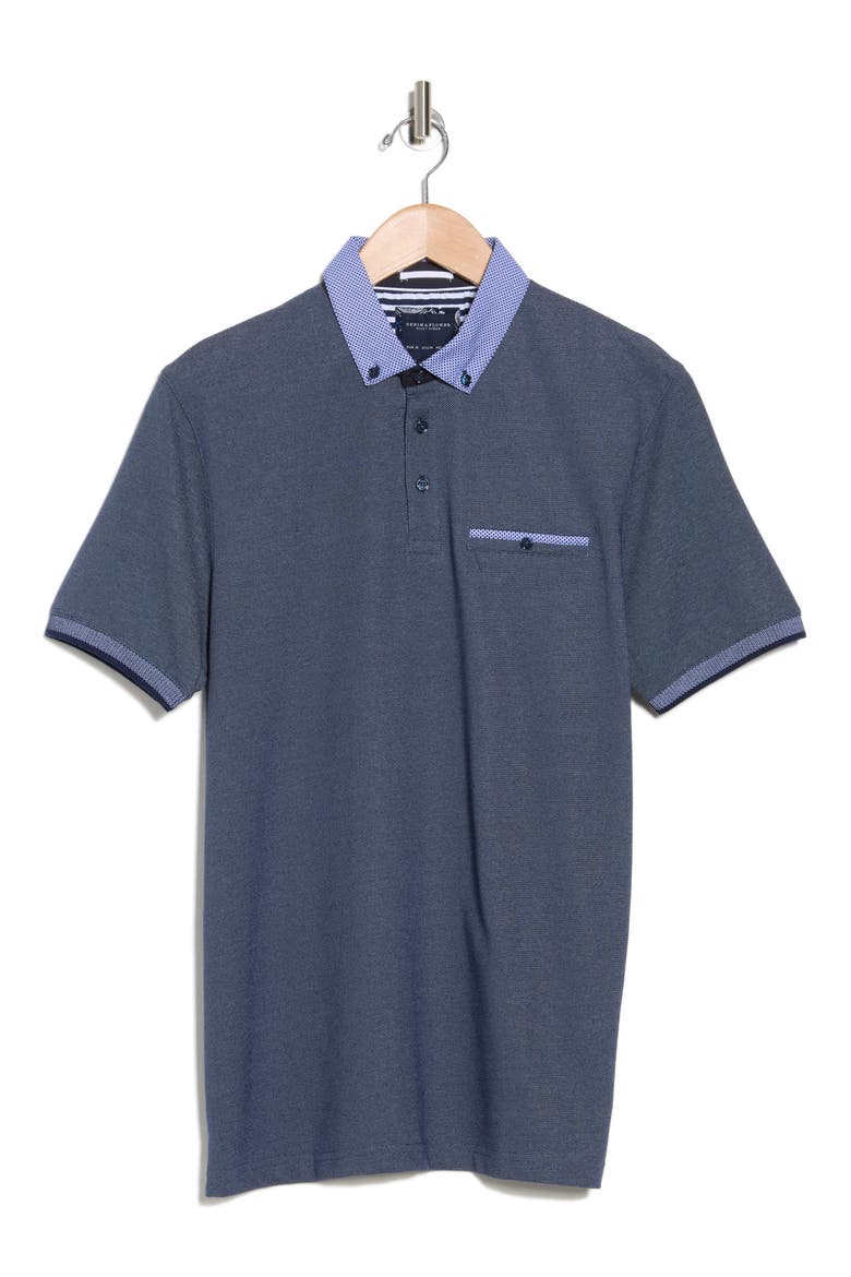 Navy Heather Polo Shirt, Alternate, color, NAVY