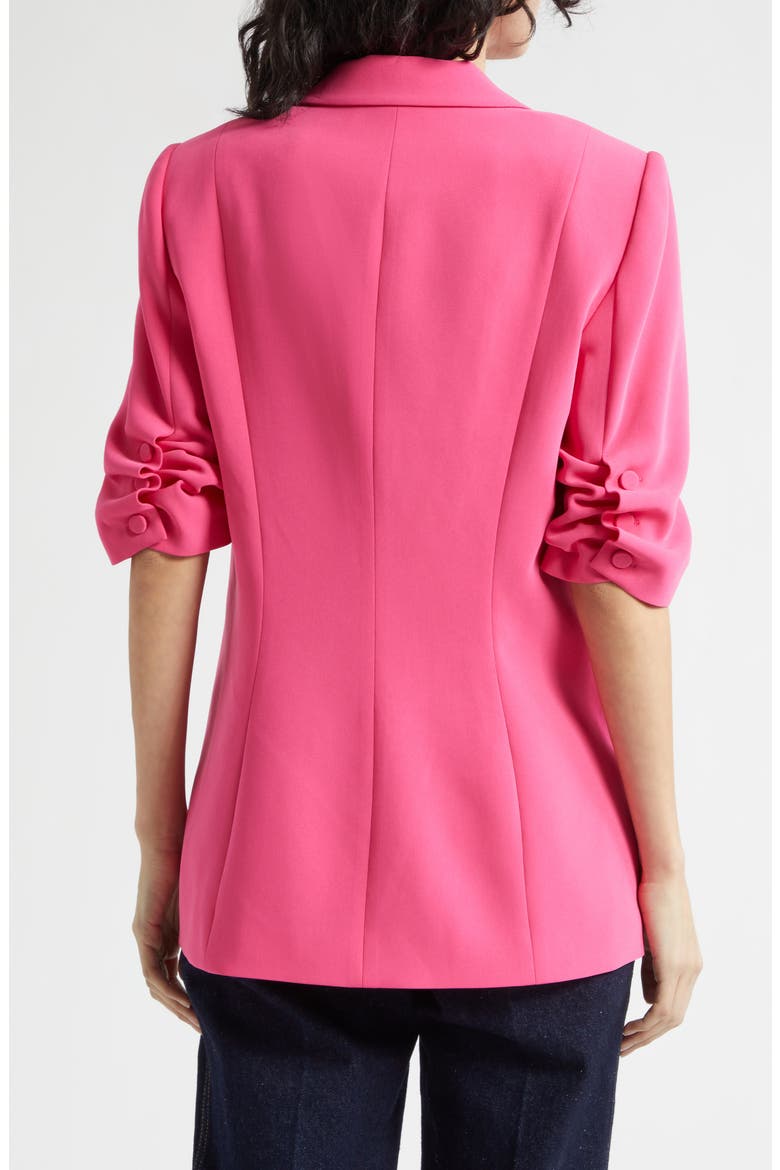 Khloe Short-Sleeve Blazer, Alternate, color, BEETROOT PURPLE