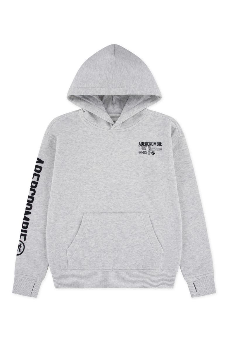 Kids' Scenic Fashion Cotton Blend Hoodie, Main, color, LIGHT GREY HEATHER