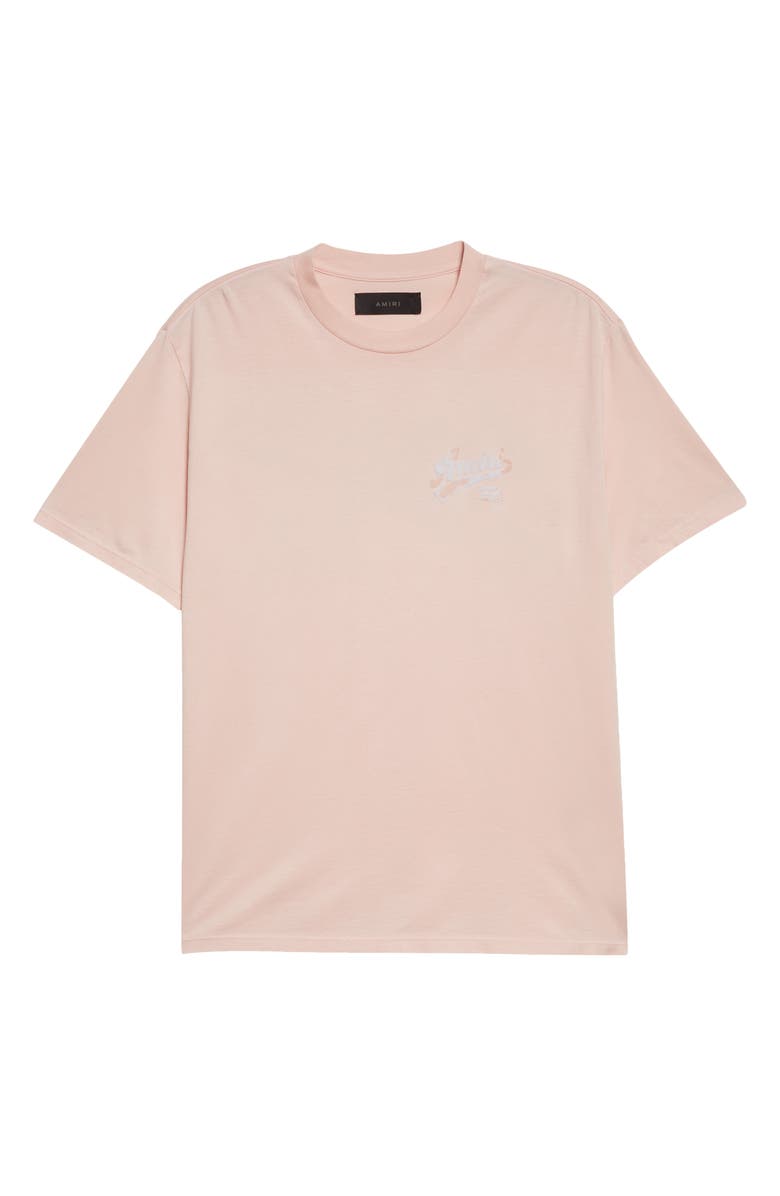 AMIRI 22 Distressed Logo Cotton Jersey T-Shirt, Alternate, color, 