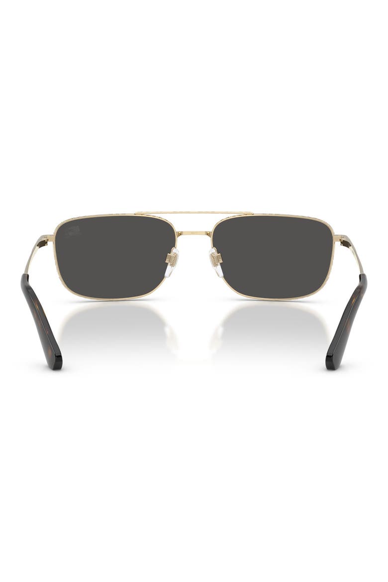59mm Pilot Sunglasses, Alternate, color, LIGHT GOLD / DARK GREY
