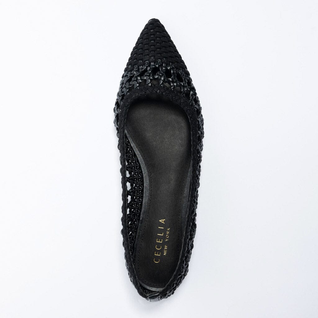 Cecelia New York Brie  Woven Point Toe Ballet Flat, Alternate, color, 