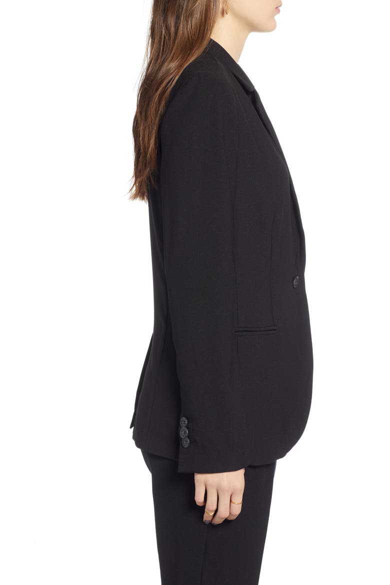 Relaxed Blazer, Alternate, color, BLACK