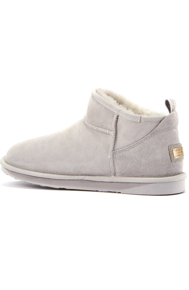 Australia Luxe Collective Cosy Ultra Short Genuine Shearling Bootie, Alternate, color, Ice Gray