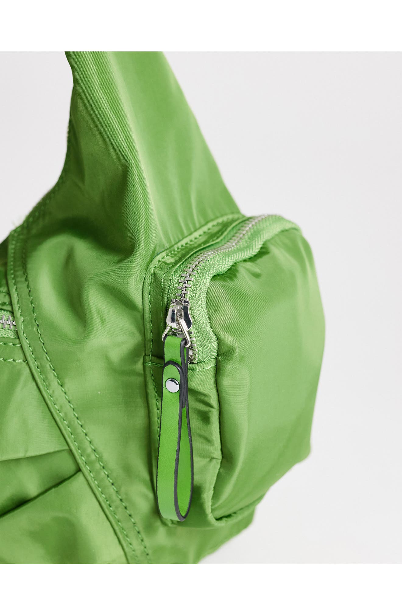 Nylon Crossbody Bag, Alternate, color, MED GREEN