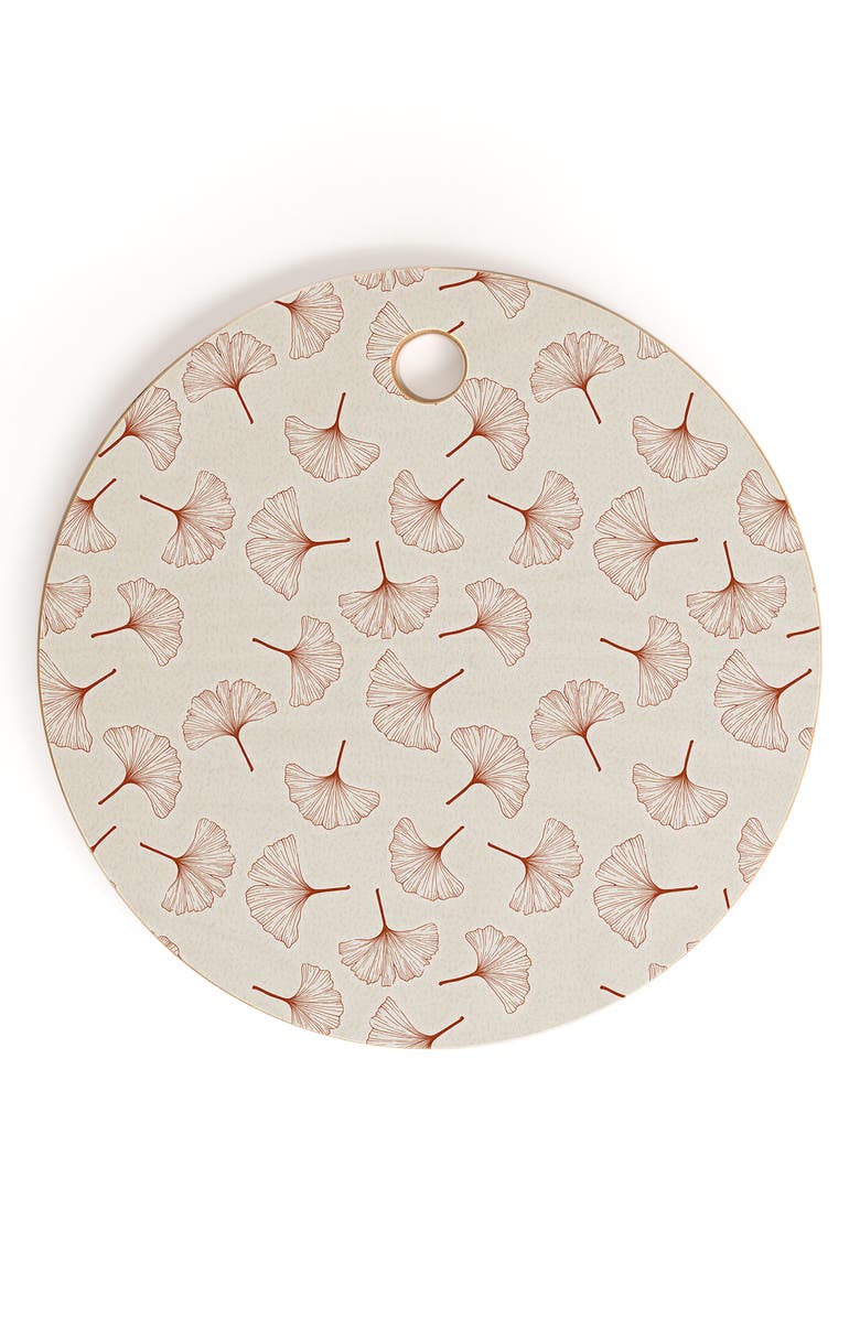 Deny Designs Ginkgo Cutting Board, Main, color, Beige