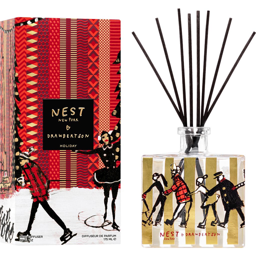 Nest New York X Drawbertson Holiday Decorative Reed Diffuser In Multi