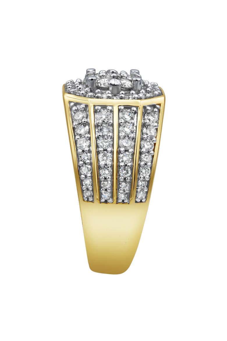 Hex Rose 14K Yellow Gold Diamond Men Statement Ring - 1.74ct., Alternate, color, 14K Yellow Gold