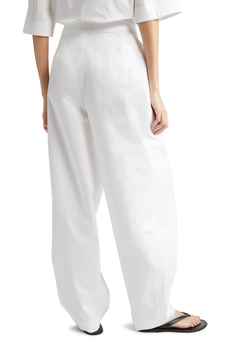 Niles Carrot Leg Cotton Pants, Alternate, color, WHITE