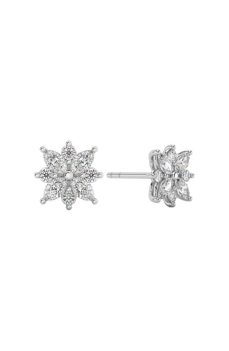 Bliss Diamond 1/2Ct Marquise Star Diamond Earrings 14k Gold Earrings Lab Grown, Alternate, color, 14K White Gold