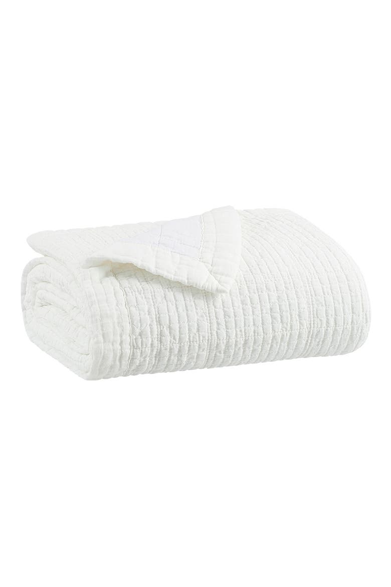 Campo Quilt & Pillow Sham Set, Main, color, SNOW