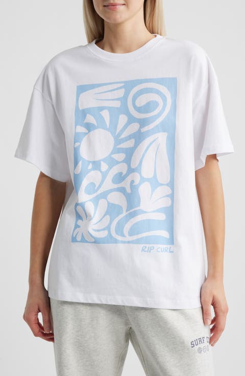 Sunset Surf Heritage Cotton Graphic T-Shirt