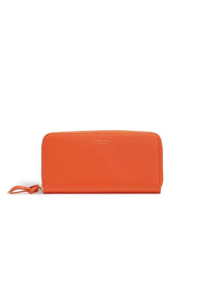 Serene Vegan Zip Around Wallet, Main, color, Sunset
