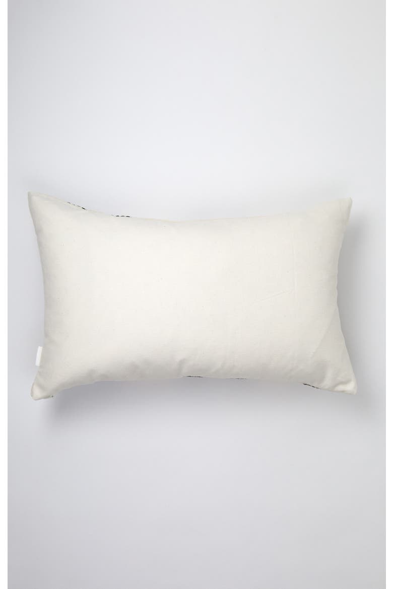 Almolonga Handwoven Cotton Zig Zag Throw Pillow, Alternate, color, White